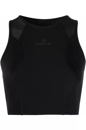 Moncler Top corto con paneles y logo