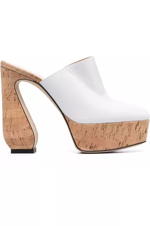 SI ROSSI Mules con plataforma de corcho