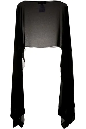 TALBOT RUNHOF Top estilo poncho translúcido