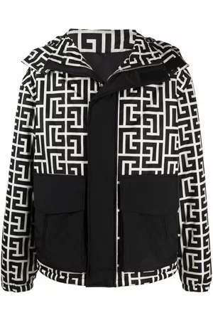 Balmain Plumífero con logo estampado