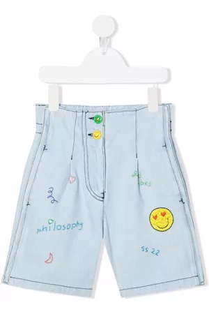 PHILOSOPHY DI LORENZO SERAFINI Pantalones vaqueros cortos con costuras en contraste