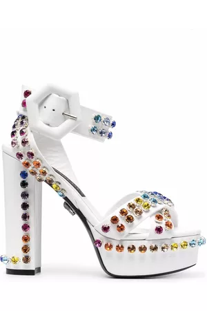 Philipp Plein Sandalias con detalles de cristal