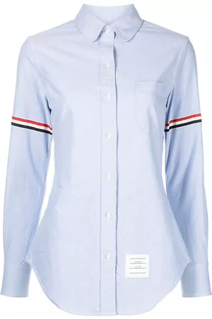 Thom Browne Camisa Oxford con rayas grosgrain