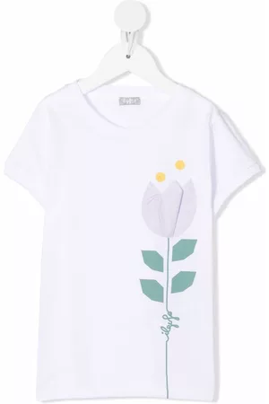 Il gufo Camiseta con motivo floral