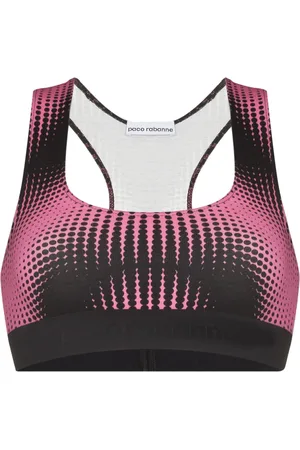 Paco rabanne Sujetador deportivo con estampado geométrico