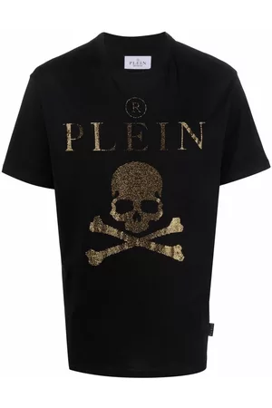Philipp Plein Camiseta con detalles de cristal