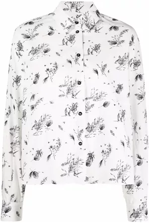 Woolrich Camisa con estampado estilo boceto