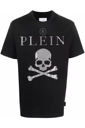 Philipp Plein Camiseta con detalles de cristal