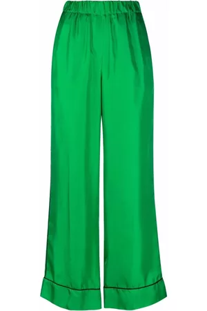 BLANCA Pantalones anchos con efecto de satén