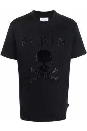 Philipp Plein Camiseta con detalles de cristal
