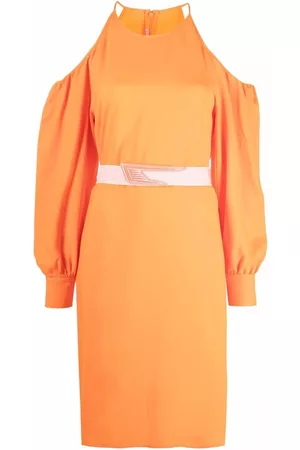 Stella McCartney Vestido midi con hombros descubiertos