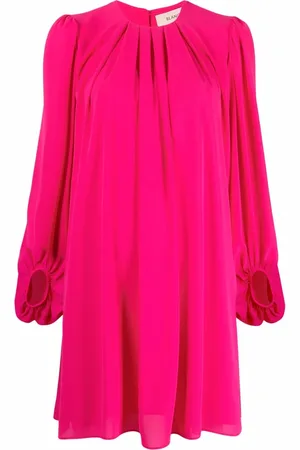 BLANCA Vestido tubo con detalles fruncidos