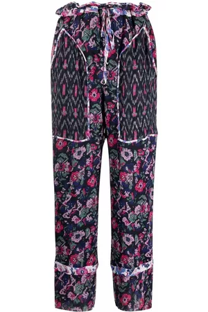 Marant Etoile Pantalones rectos estampados
