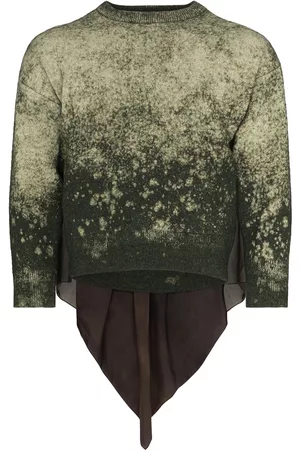 Maison Margiela Jersey con efecto lavado y detalle de pañuelo