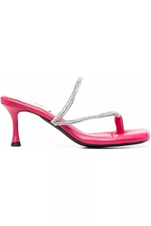 Nº21 Mules con correa con detalles de cristales