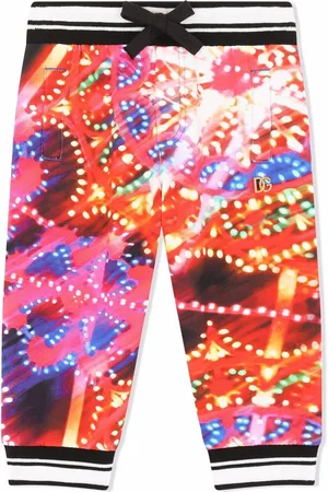 Dolce & Gabbana Pantalones de chándal con estampado Luminaire