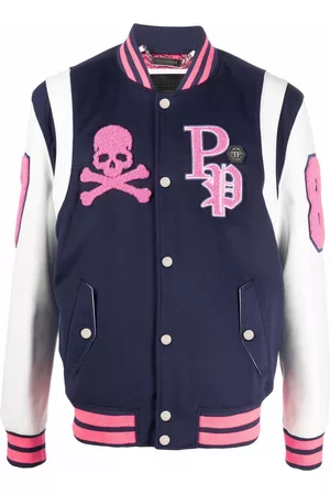 Philipp Plein Chaqueta varsity con logo bordado