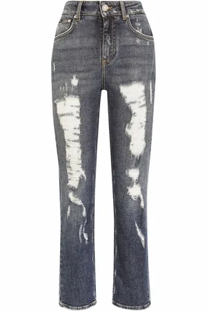Dolce & Gabbana Vaqueros boyfriend con efecto envejecido