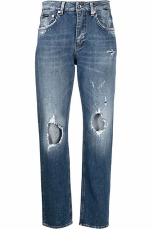 Dolce & Gabbana Vaqueros boyfriend con efecto envejecido