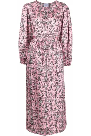 Patou Vestido camisero largo estampado