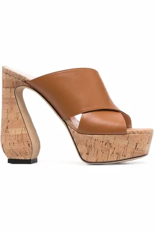 SI ROSSI Sandalias con plataforma de corcho
