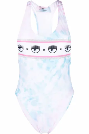 Chiara Ferragni Bañador con motivo tie-dye