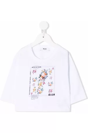 Msgm Camiseta con estampado floral