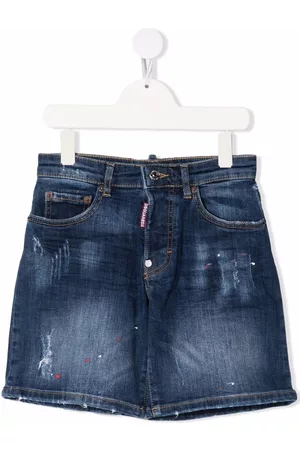 Dsquared2 Pantalones vaqueros cortos con acabado envejecido