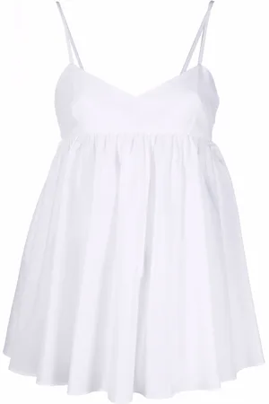 Aspesi Top con tirantes finos y peplum