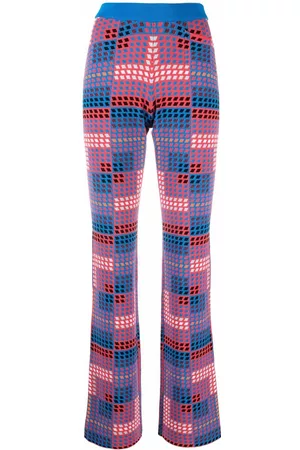 Paco rabanne Pantalones con motivo geométrico