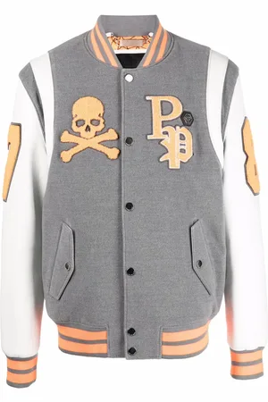 Philipp Plein Chaqueta varsity con detalle de parche