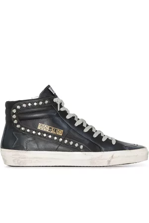 Golden Goose Zapatillas Slide con efecto envejecido