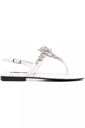 Philipp Plein Sandalias con calavera de cristal