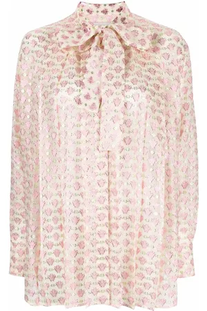 Golden Goose Blusa con lazo en el cuello