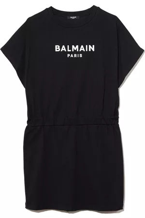 Balmain Vestido con logo estampado