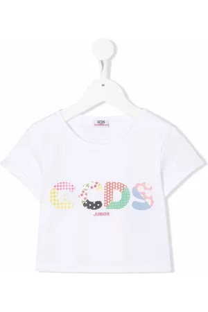 GCDS Camiseta corta con logo estampado