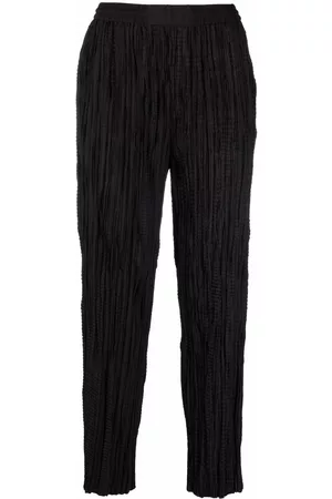 Alexander McQueen Pantalones con micropliegues