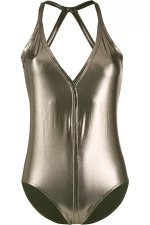 Rick Owens Bañador con efecto metalizado