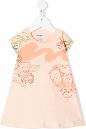 Kenzo Vestido con estampado múltiple