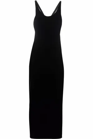 Saint Laurent Vestido con aberturas