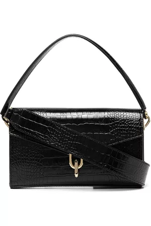 ANINE BING Bolso de hombro Colette con efecto de piel de cocodrilo