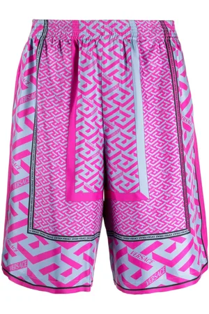 VERSACE Bermudas La Greca con panel estampado