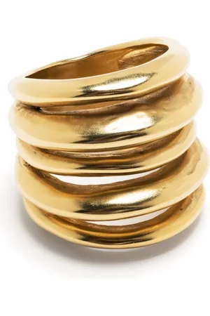 Goossens Anillo Spirale bañado en oro de 24kt