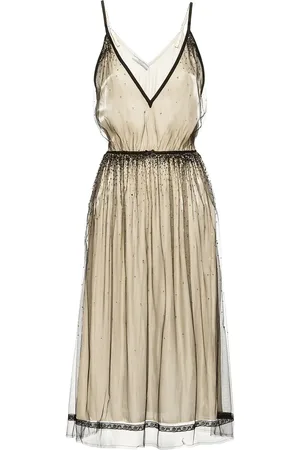 Prada Vestido con detalles de tul