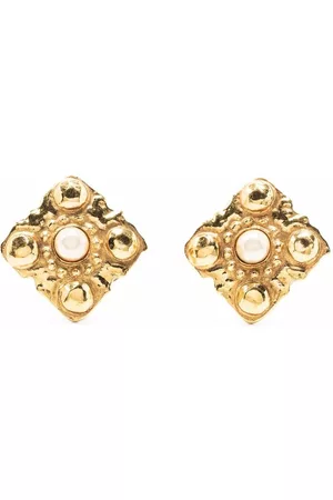 CHANEL Pendientes de clip con perlas artificiales 1990