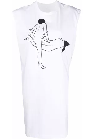 LEMAIRE Vestido estilo camiseta estampado de x Tomaga