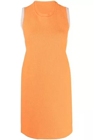 Jacquemus Vestido Sorbetto corto con ribete en contraste