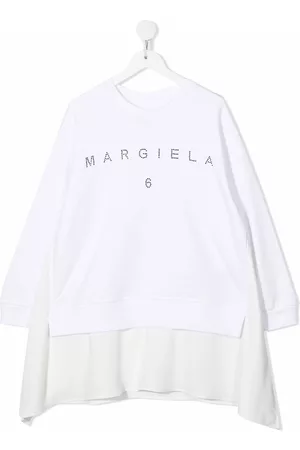 Maison Margiela Vestido estilo sudadera con aplique del logo