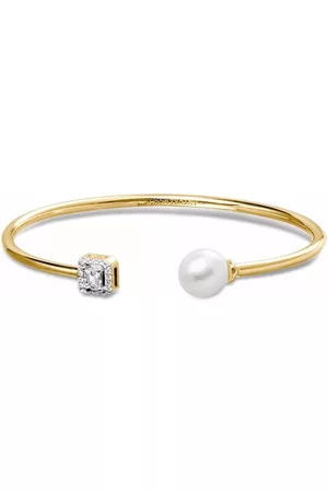 Autore Brazalete Meaghan con perlas, diamantes y zafiros