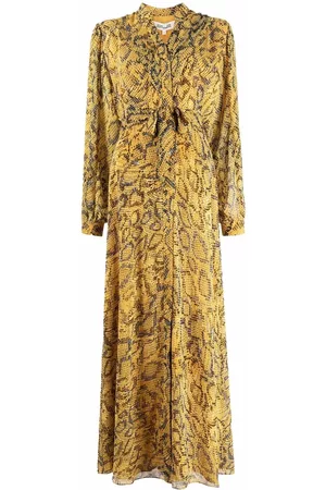 Diane von Furstenberg Vestido largo con cinturón